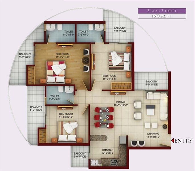 3 BHK